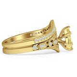 Two Piece Marquise CZ Ring