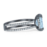 Cushion Cut CZ Ring