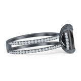 Cushion Cut CZ Ring