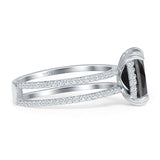 Cushion Cut CZ Ring