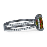 Cushion Cut CZ Ring