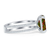Cushion Cut CZ Ring