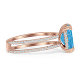 Cushion Cut CZ Ring