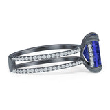 Cushion Cut CZ Ring