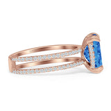 Cushion Cut CZ Ring