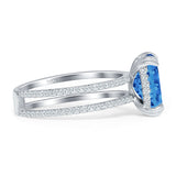 Cushion Cut CZ Ring