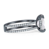 Cushion Cut CZ Ring