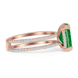 Cushion Cut CZ Ring