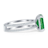 Cushion Cut CZ Ring