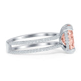 Cushion Cut CZ Ring