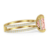 Cushion Cut CZ Ring