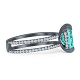 Cushion Cut CZ Ring