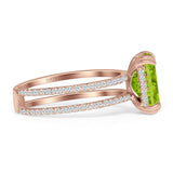 Cushion Cut CZ Ring
