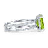 Cushion Cut CZ Ring