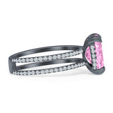 Cushion Cut CZ Ring