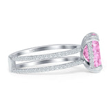Cushion Cut CZ Ring