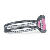 Cushion Cut CZ Ring