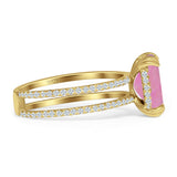 Cushion Cut CZ Ring