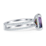 Cushion Cut CZ Ring