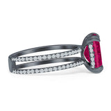 Cushion Cut CZ Ring