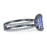 Cushion Cut CZ Ring