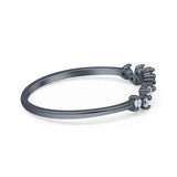 Round CZ Contour Band