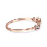 Round CZ Contour Band