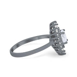 Floral Art Deco Cocktail Ring