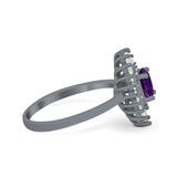 Floral Art Deco Cocktail Ring