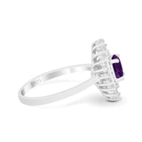 Floral Art Deco Cocktail Ring