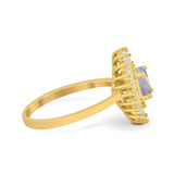 Floral Art Deco Cocktail Ring