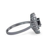 Floral Art Deco Cocktail Ring