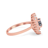 Floral Art Deco Cocktail Ring