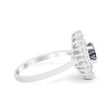 Floral Art Deco Cocktail Ring