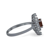 Floral Art Deco Cocktail Ring