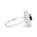 Floral Art Deco Cocktail Ring