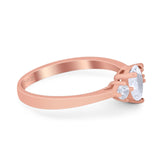 Pear Teardrop Natural Stone Trio Ring