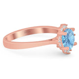 Art Deco Round Natural Stone Floral Ring