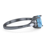 Oval Natural Stone Art Deco Ring