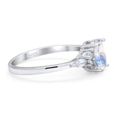 Oval Natural Stone Art Deco Ring