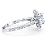 Art Deco Round Natural Stone Floral Ring