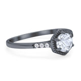 Minimalist Round Natural Stone Ring