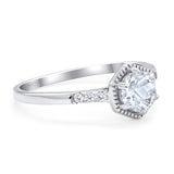 Minimalist Round Natural Stone Ring