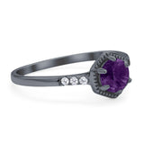 Minimalist Round Natural Stone Ring