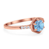 Minimalist Round Natural Stone Ring