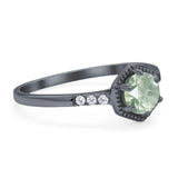 Minimalist Round Natural Stone Ring