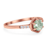 Minimalist Round Natural Stone Ring