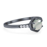 Minimalist Round Natural Stone Ring