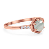 Minimalist Round Natural Stone Ring