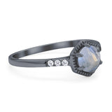 Minimalist Round Natural Stone Ring